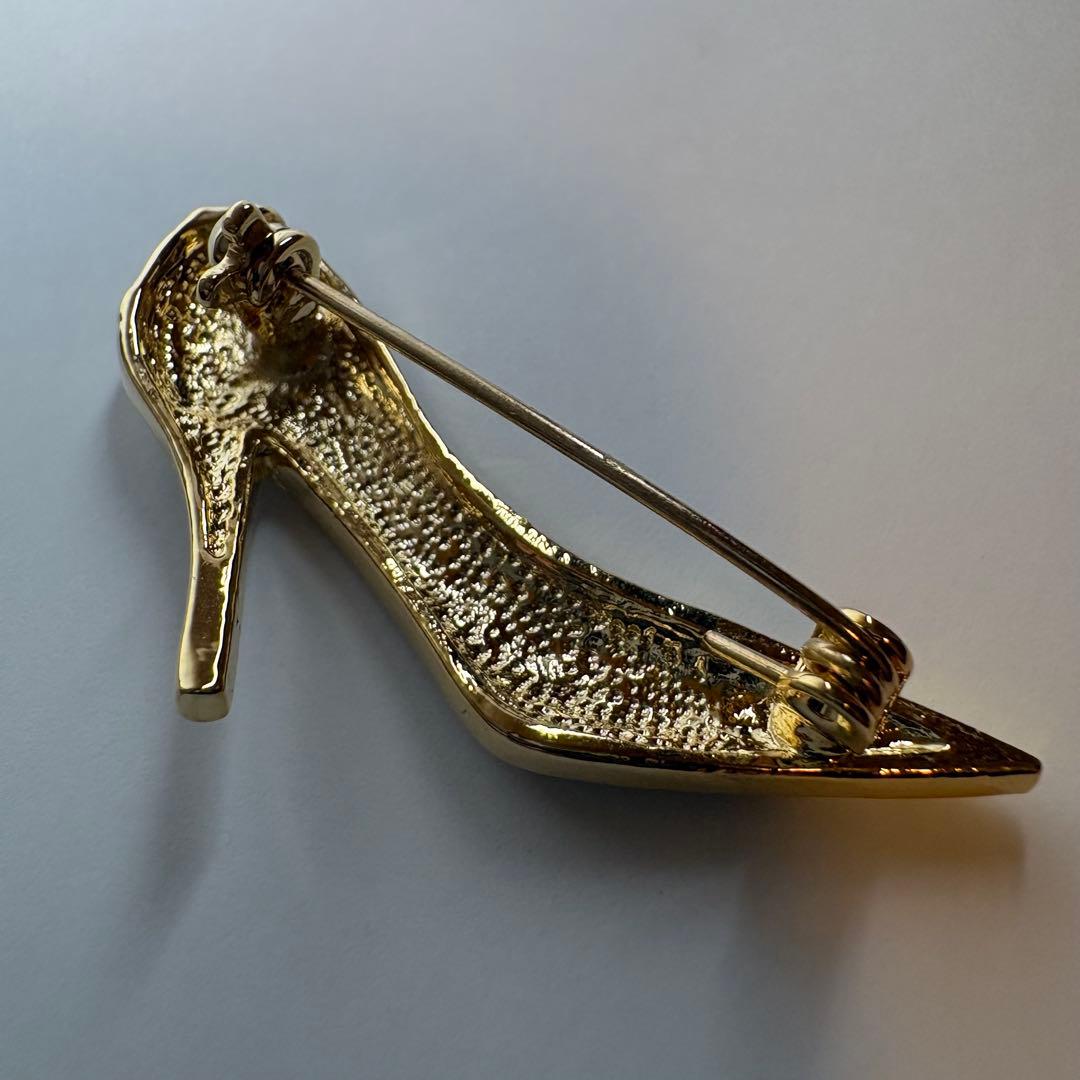 【美品】　CHANEL シャネル　ピンバッジ　靴　ブローチ　ヴィンテージ