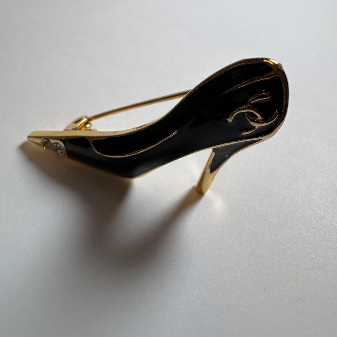 【美品】　CHANEL シャネル　ピンバッジ　靴　ブローチ　ヴィンテージ