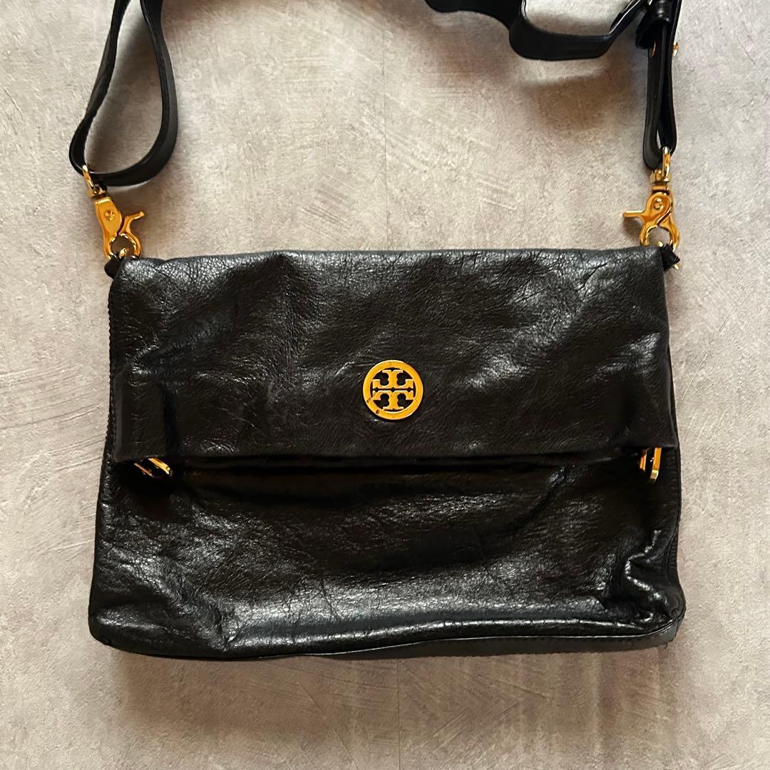 バッグ tory burch grunge shoulder bag y2k black