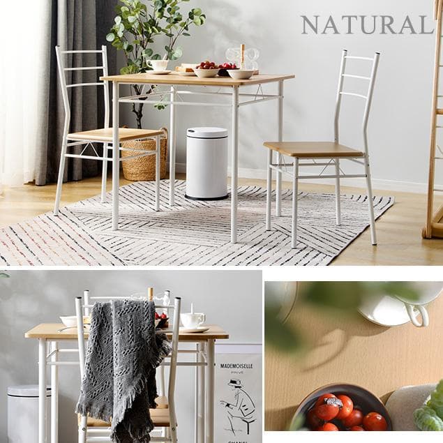 【ナチュラル】ダイニングテーブル ダイニングセット　ダイニング3点セット2人掛け