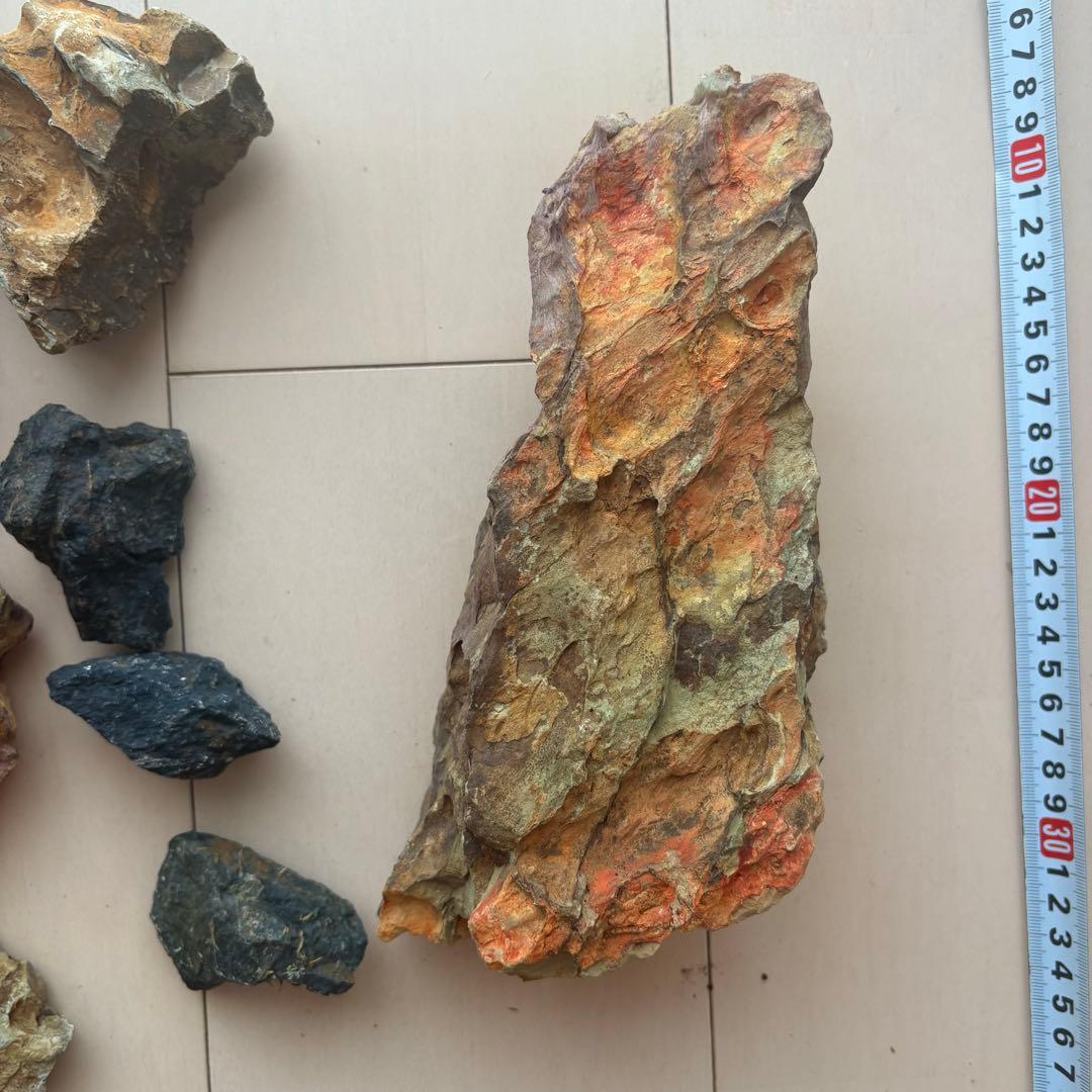 お値下げ☆ 水槽用自然石（気孔石）セット 11個　岩組みレイアウトに☆