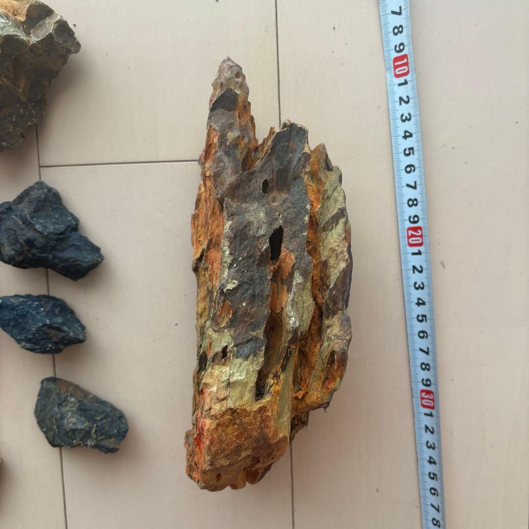 お値下げ☆ 水槽用自然石（気孔石）セット 11個　岩組みレイアウトに☆