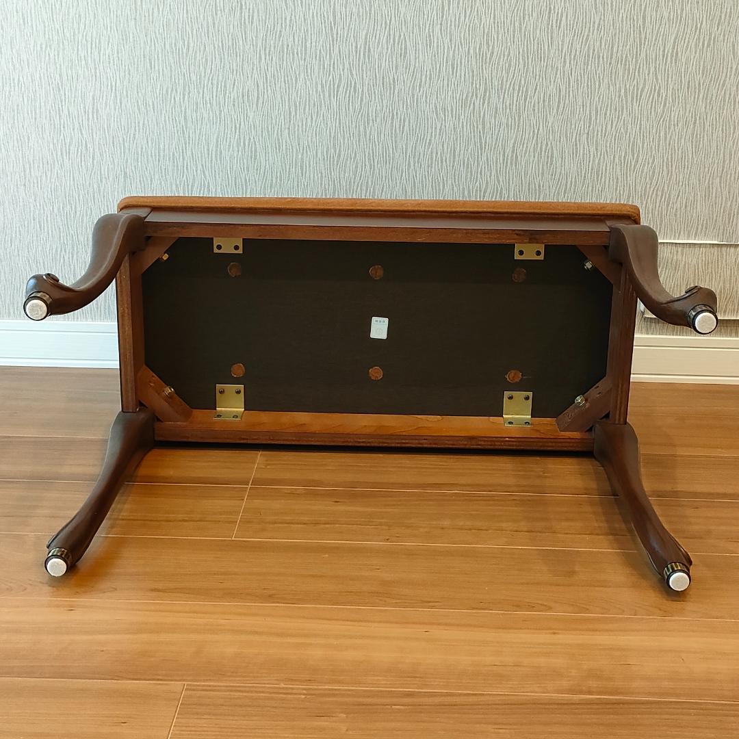 希少　アンティーク　ピアノ椅子　長椅子　猫脚　ベンチタイプ