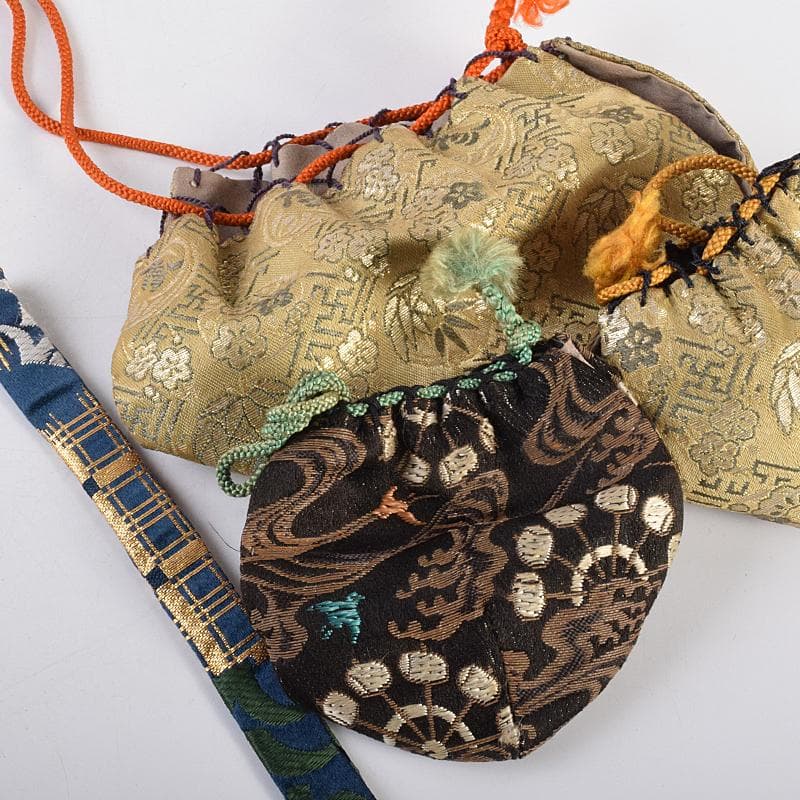 eyeknow74 　利休茶箱　棗　茶碗　八点一式　仕覆付　V　R7661