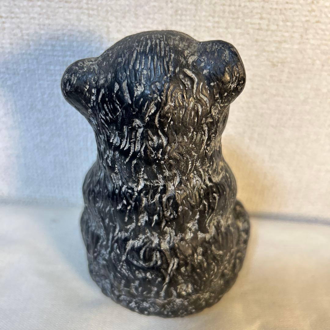 ソープストーン石掘り熊 ヴィンテージ雑貨 小物入れ