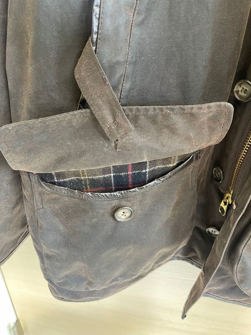 Barbour フード付きジャケット ダークブラウン　ビューチャンプXL