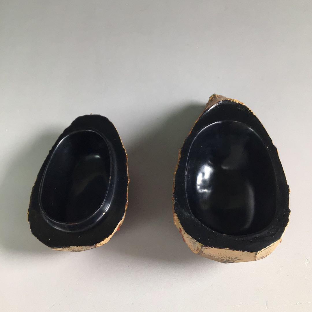 Ｒ６９１　香合　『中川正斉作』『乾漆』『筍香合』　共箱　茶道具　木工芸