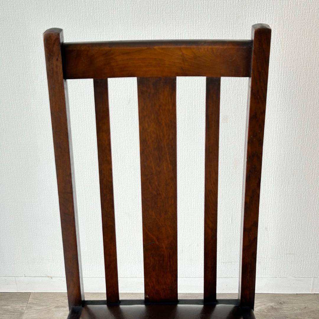 イギリス アンティーク 家具 ハイバック ダイニング チェア 椅子 420A4