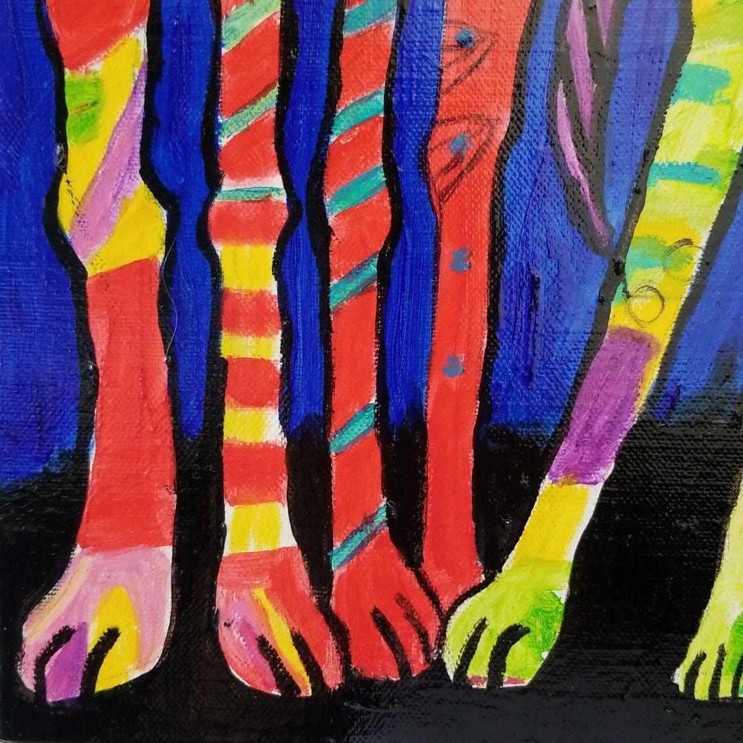 油絵　ゆ(o^^o)★確認　ベストフレンド犬