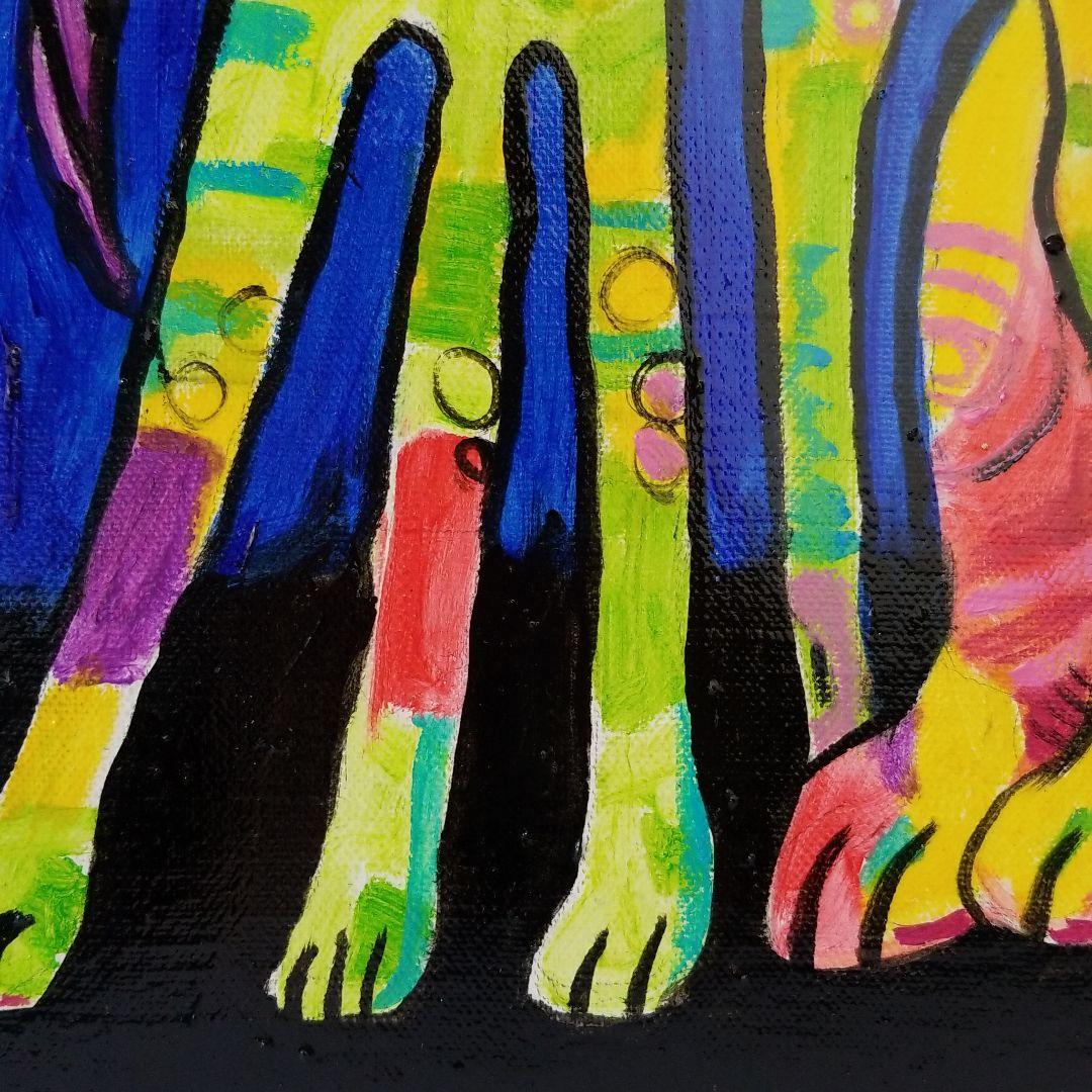 油絵　ゆ(o^^o)★確認　ベストフレンド犬