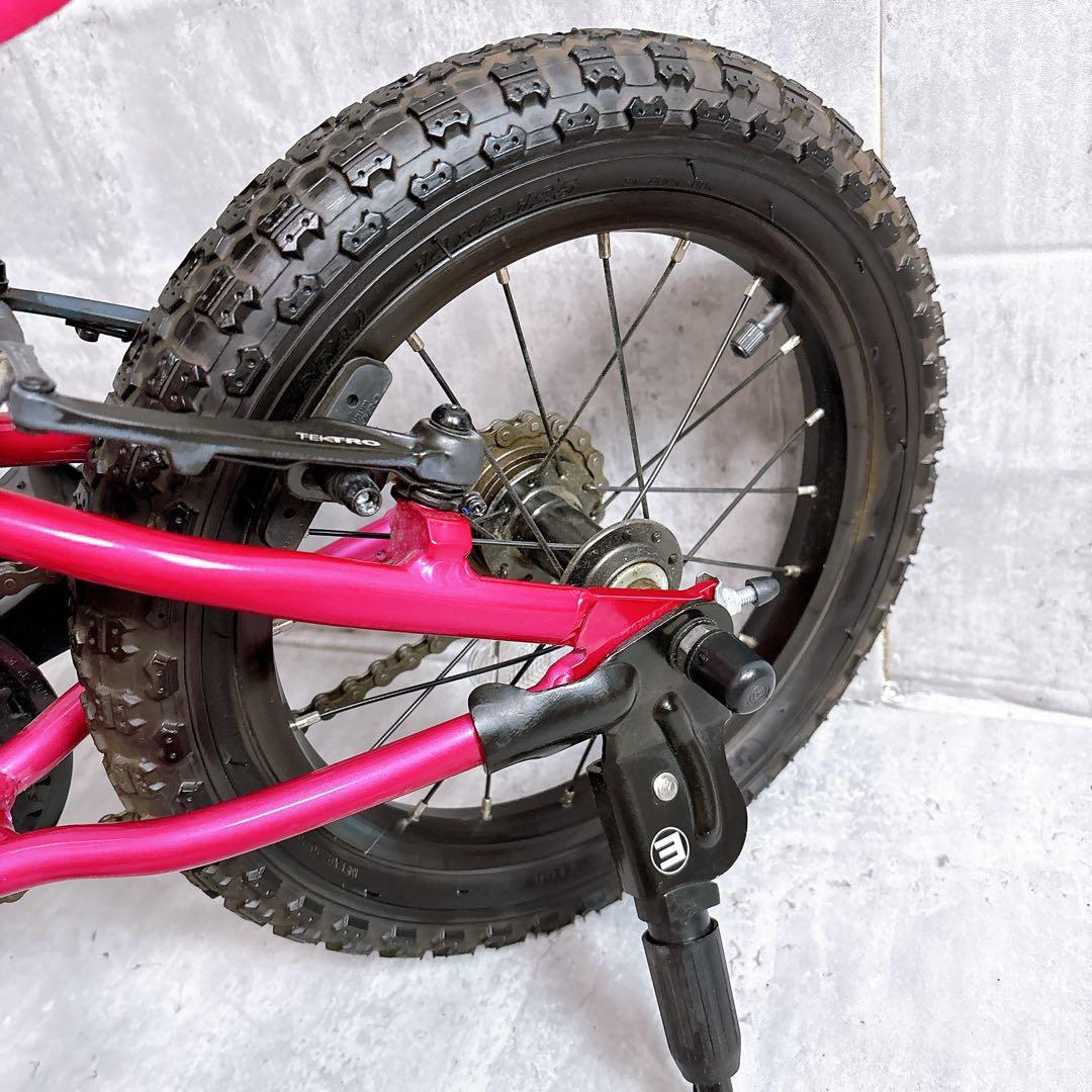 【美品】ヨツバサイクル 自転車 14インチ タイヤワックス済み