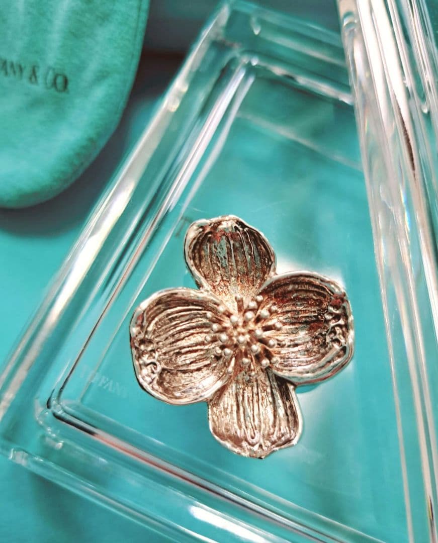 ティファニー 花 ヴィンテージ フラワー ブローチ シルバー 925