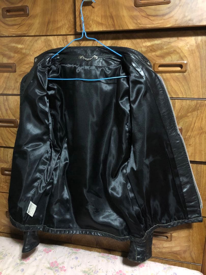 ヴィンテージ レザー シングル ライダース ジャケット 黒 ブラック TALON