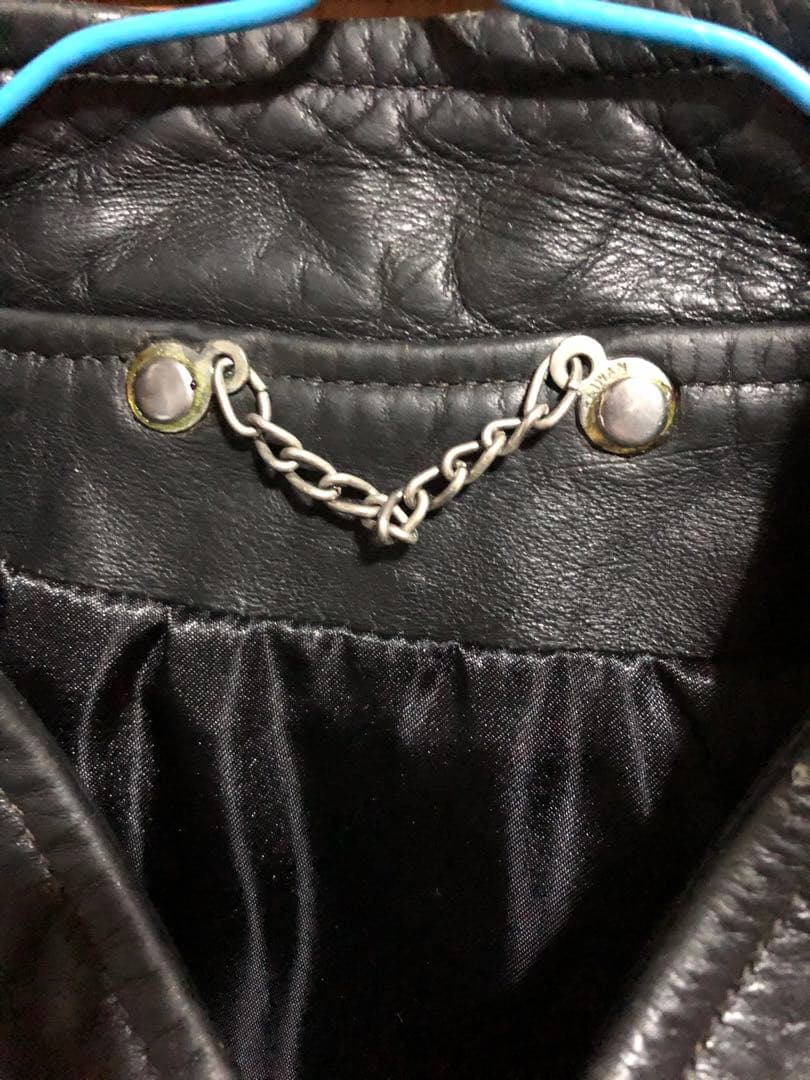 ヴィンテージ レザー シングル ライダース ジャケット 黒 ブラック TALON