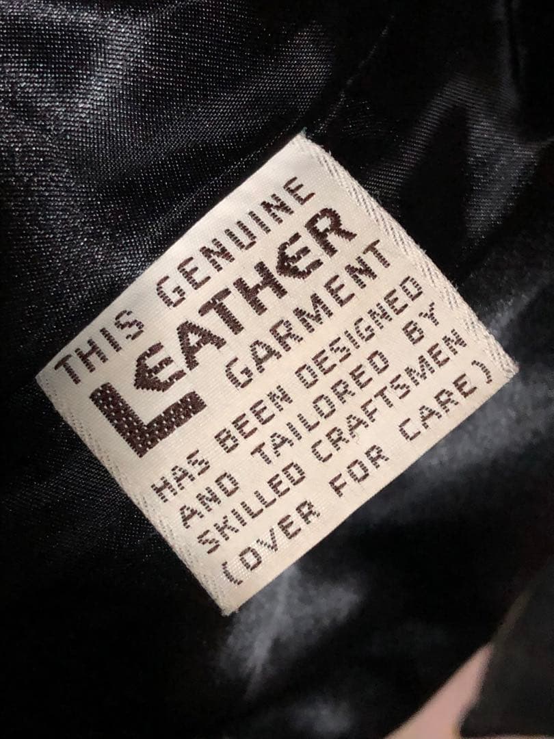 ヴィンテージ レザー シングル ライダース ジャケット 黒 ブラック TALON