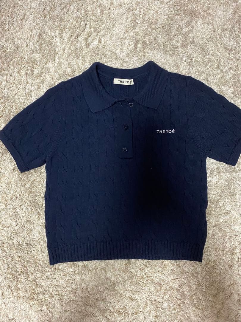 トップス The toe HERALD SHORT SLEEVE POLO KNIT