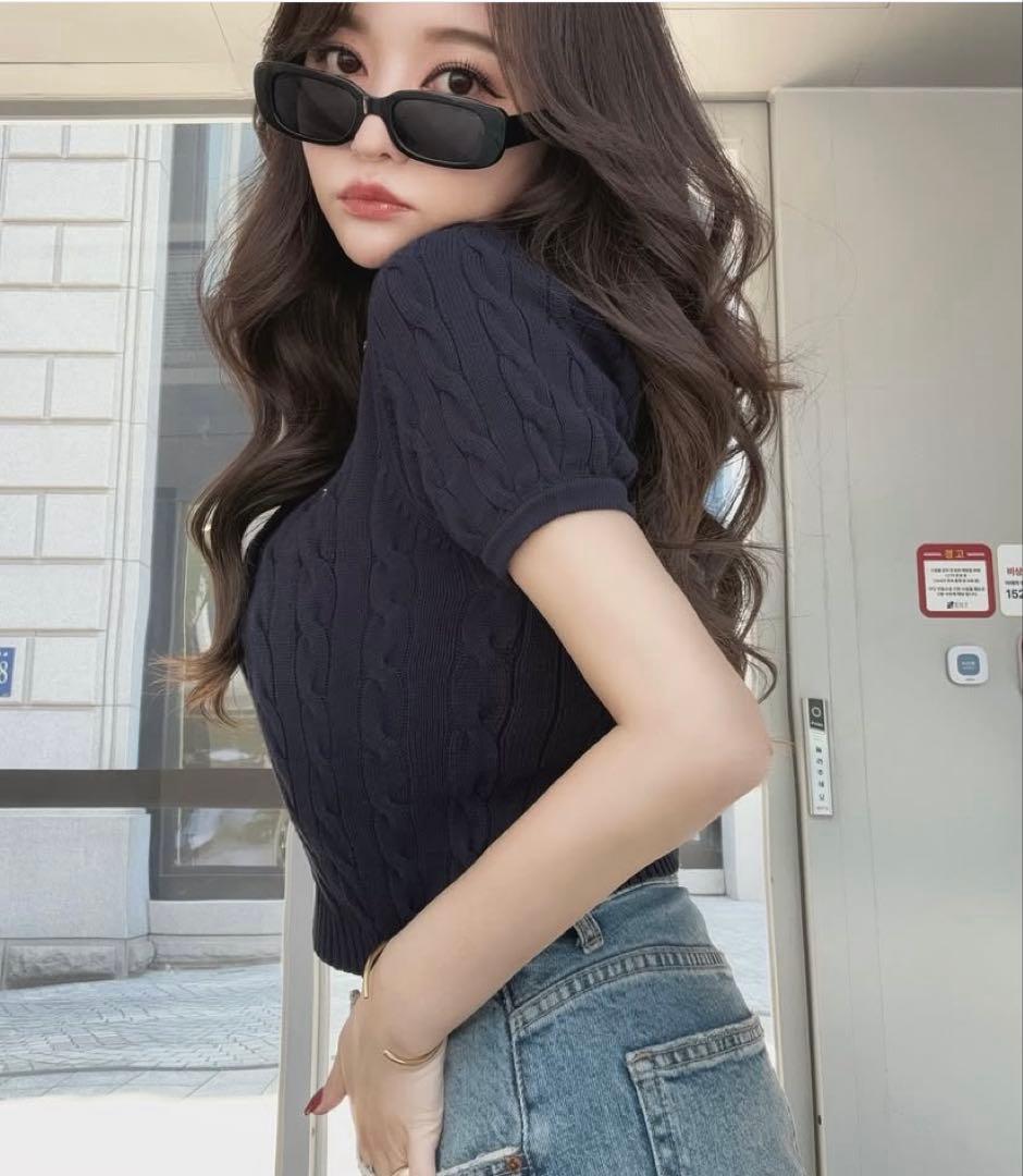 トップス The toe HERALD SHORT SLEEVE POLO KNIT