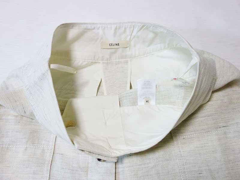 セリーヌ CELINE リネン サルエル カーゴパンツ 34 フィービーファイロ