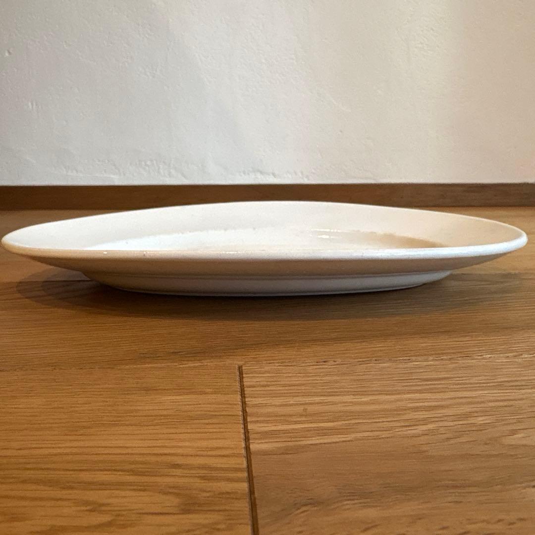 ボルドー窯 フランス アンティーク オーバル リムプレート