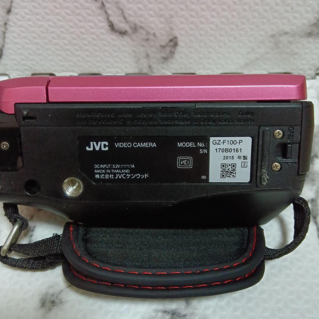 フルHDビデオカメラ ピンクJVC Victor Everio GZ-F100