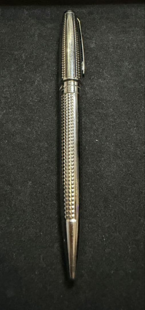 シルバーメタルボールペン S.T.Dupont