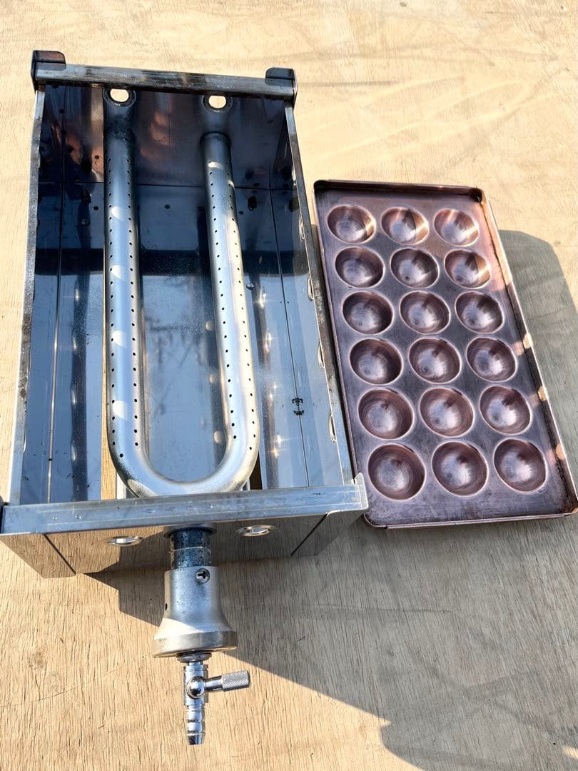 銅板たこ焼き器　LPG プロパンガス用　18個
