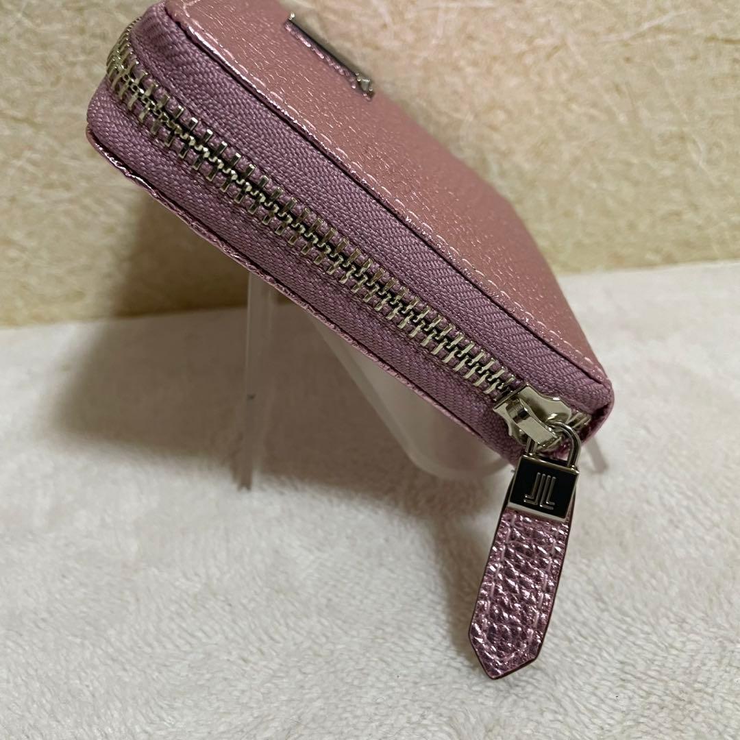 新品未使用　LANVIN 財布　ラウンドファスナー　レザー　ピンク