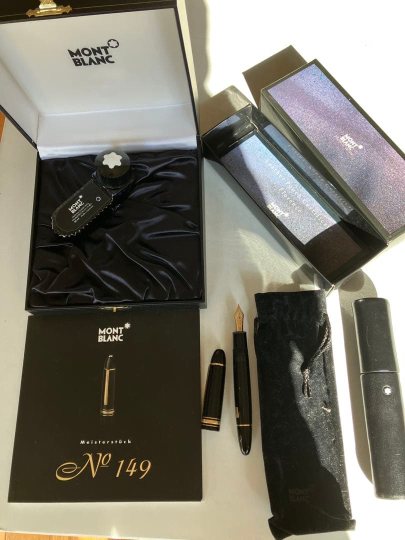 ネ*ギ様 MONT BLANC No. 149 万年筆 インクボトル付き　ペンケ