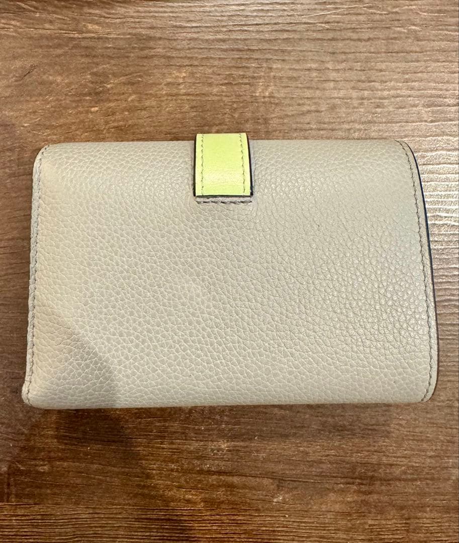 LOEWE 三つ折り財布 バーティカルウォレットスモールペールグリーン