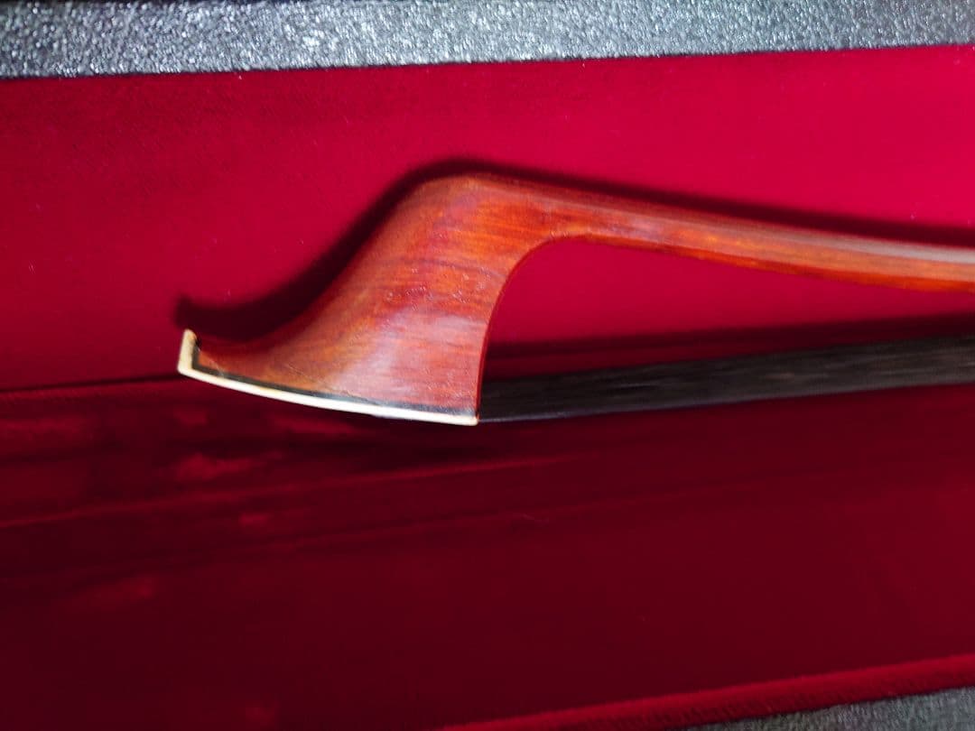 フレンチスタイルコントラバス弓 　黒毛