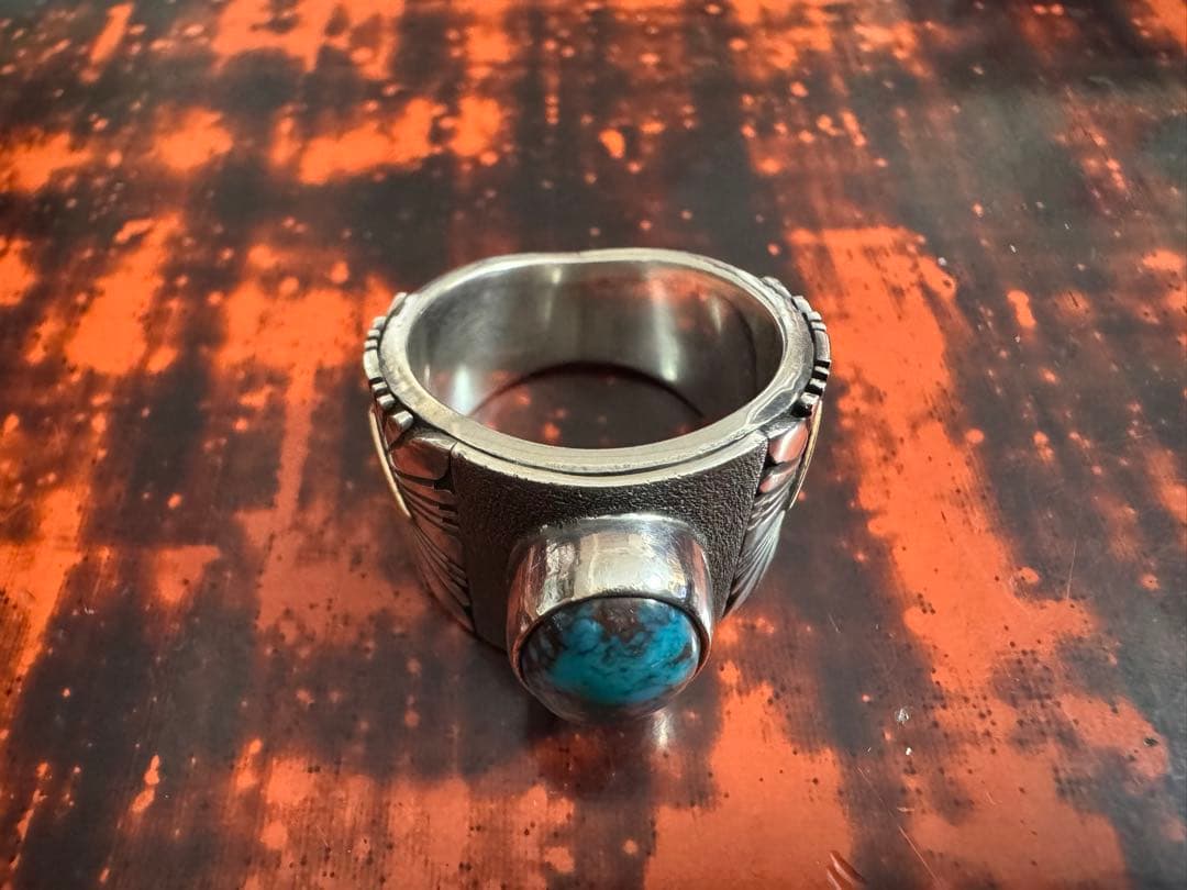 最終 パットベドニー リング 19号 スモーキービズビー 14K オーダー品