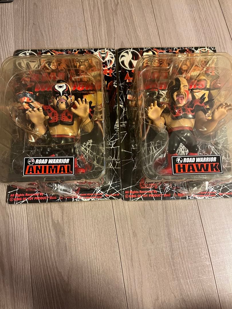 完全セットロードウォリアーズ ANIMAL ＆ HAWK 2体セット未開封WWE