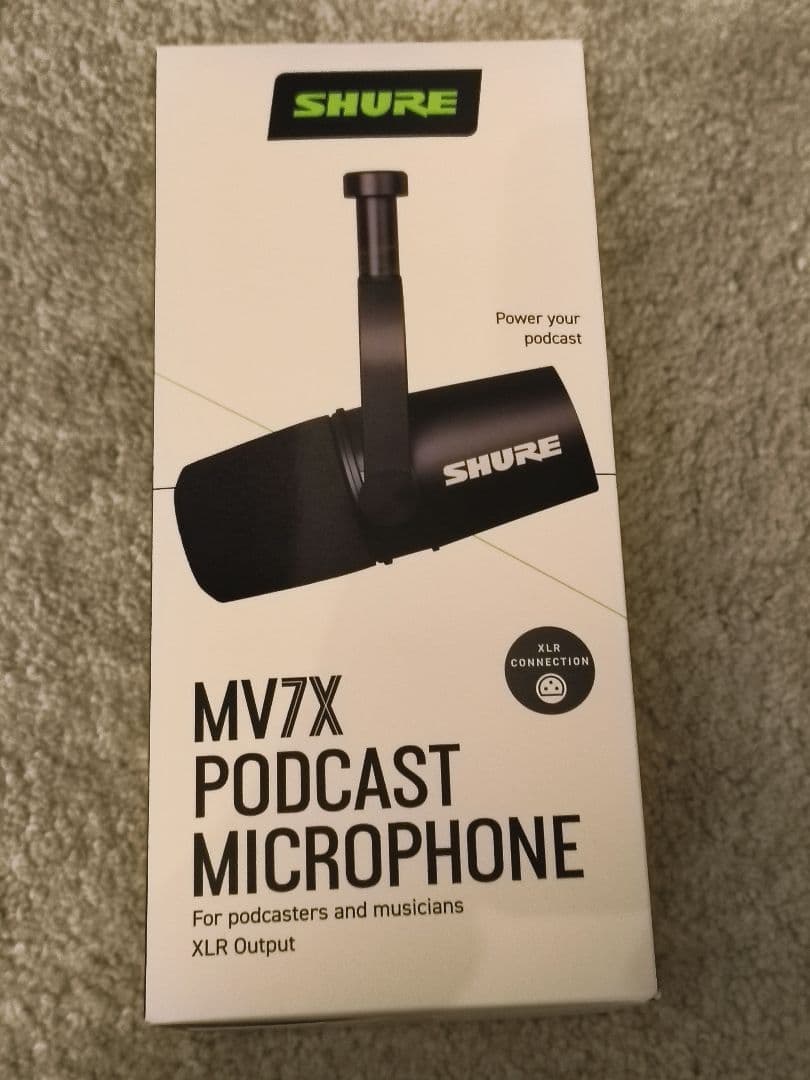 【美品】SHURE MV7X ポッドキャストマイク