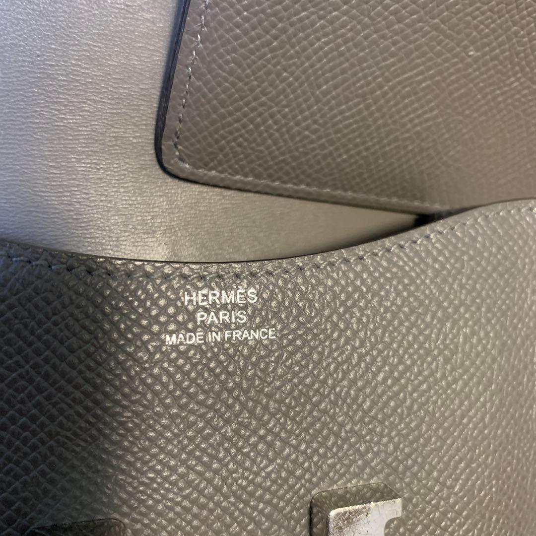 エルメス コンスタンス スリム エプソン SV金具 U刻印 グリメイヤー