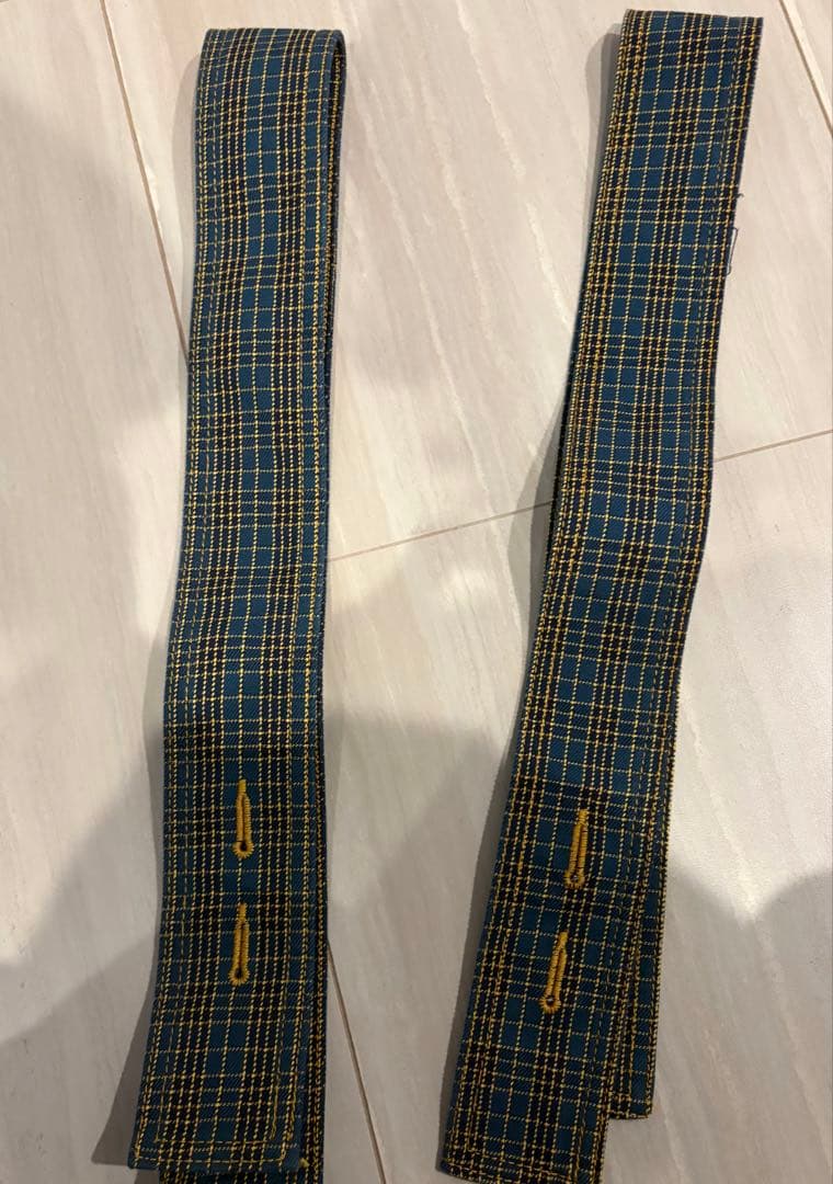 レア！美品！チェック柄ウエストリボン付きタイトスカート