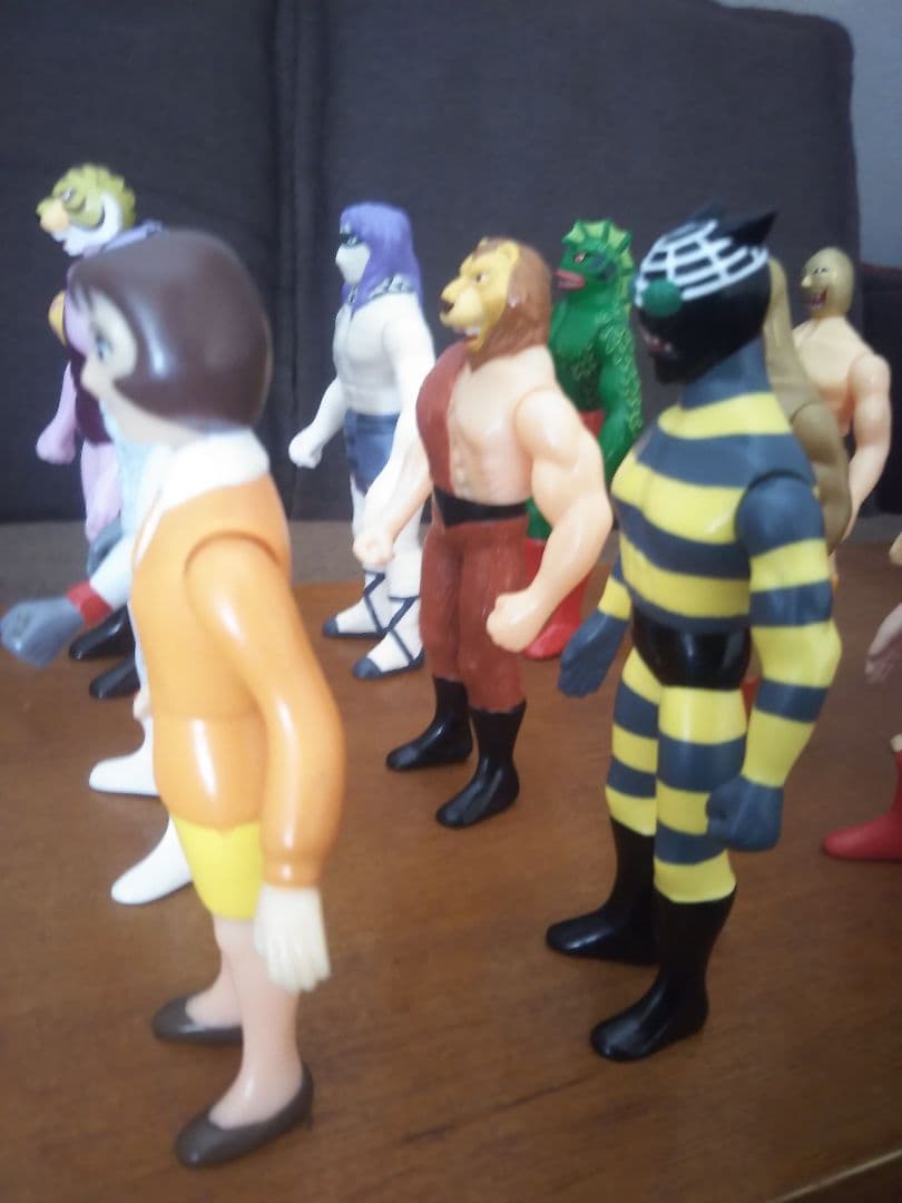 希少　タイガーマスク　ソフビ　11体　セット売り（当時モノ）