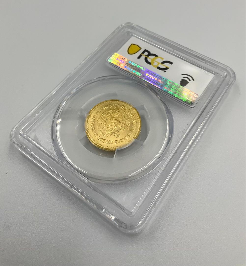 【カツ】 2024 メキシコ リベルタード 1/4oz 金貨 MS70