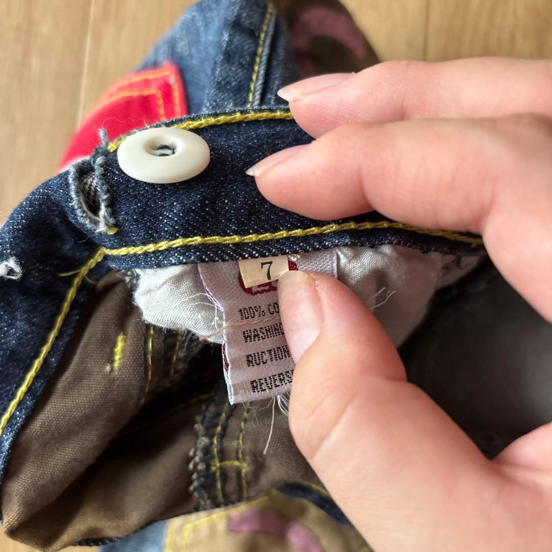 evisu エビス　キッズ　ジーンズ　メニーポケット