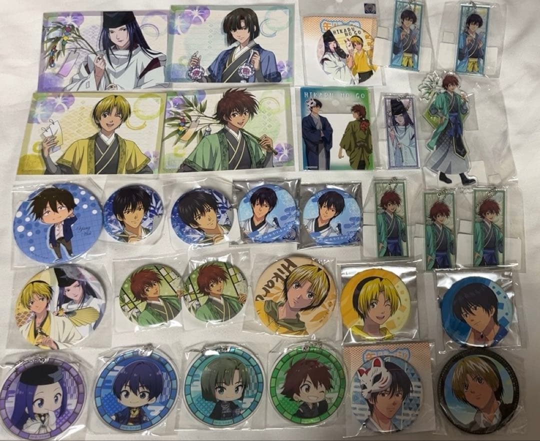 ヒカルの碁　進藤ヒカル　塔矢アキラ　七夕　くじ　花鳥風月　缶バッジ　アクスタ