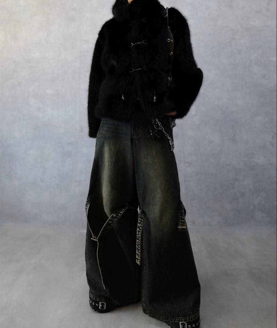 N*h様 【Spielio】メタルビットフェイクファージャケット