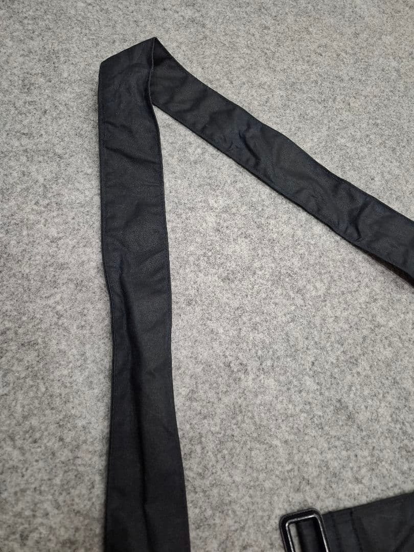 デッド　80s 90s バブアー　トレンチコート　ベルト　ネイビー