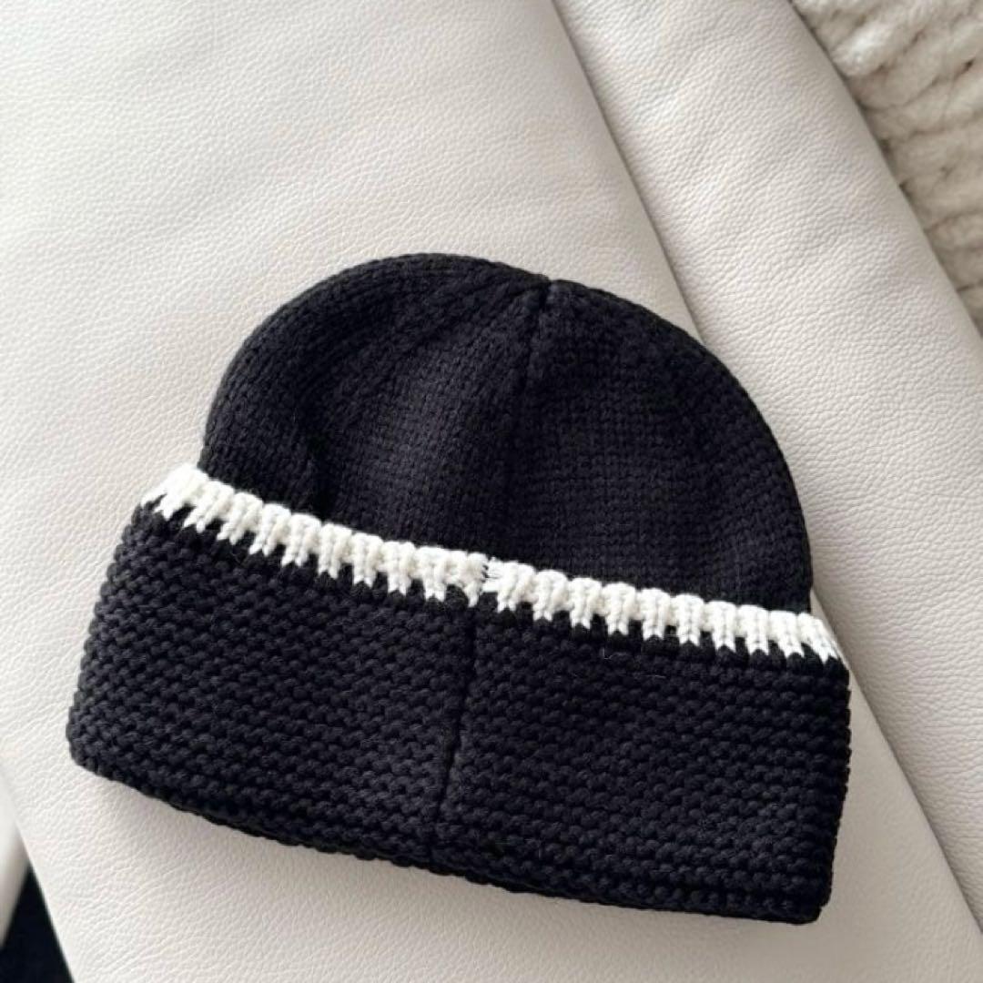 CHANEL ブラック ニットビーニー