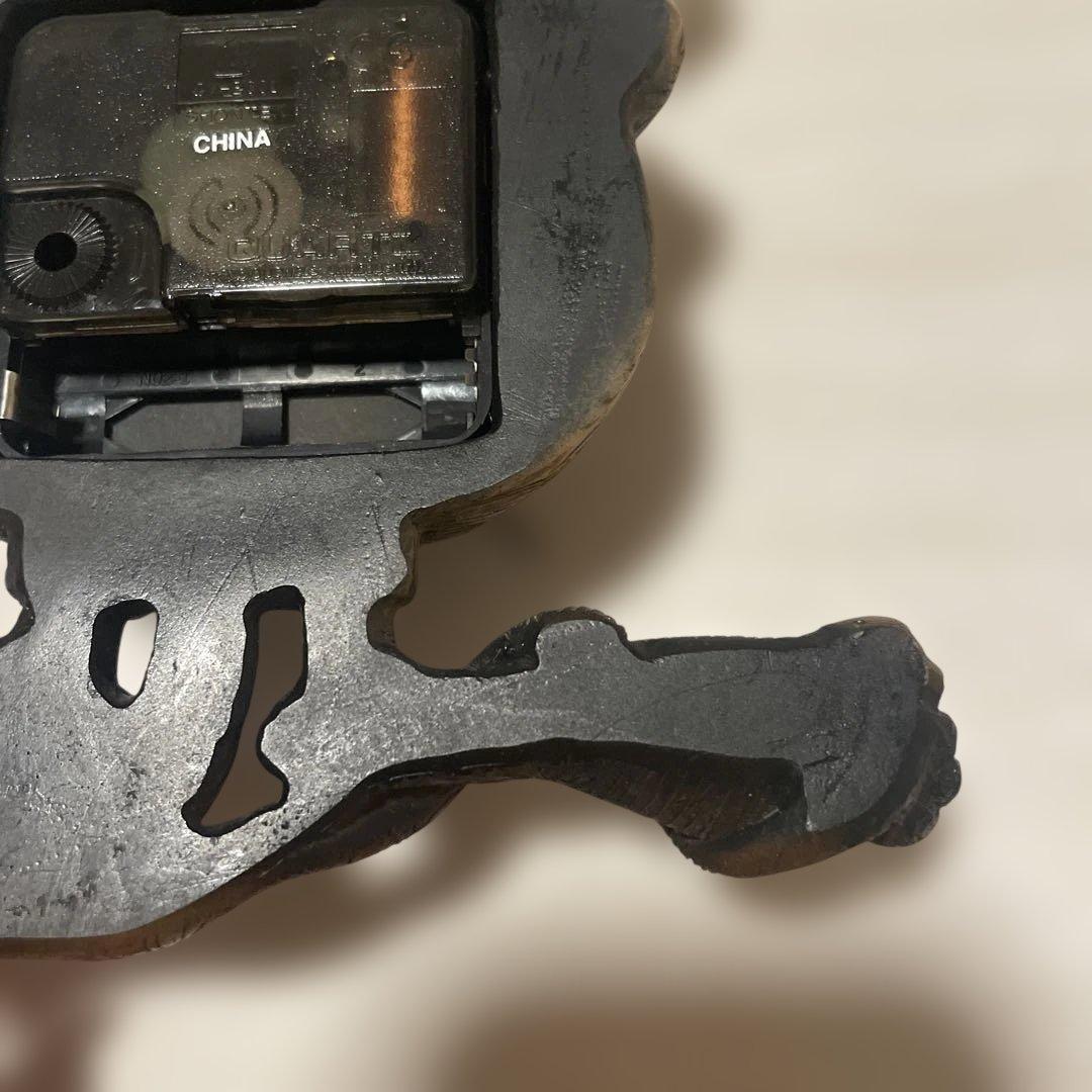 【超希少】【美品】ラットフィンク Rat Fink木製彫刻 時計 木彫り 壁掛け