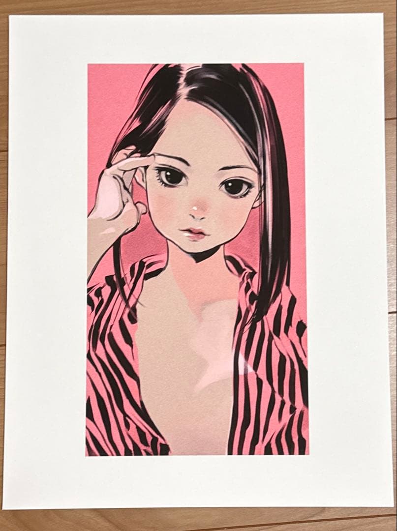 額装済　中古使用済　古塔つみ　リトグラフ　アート