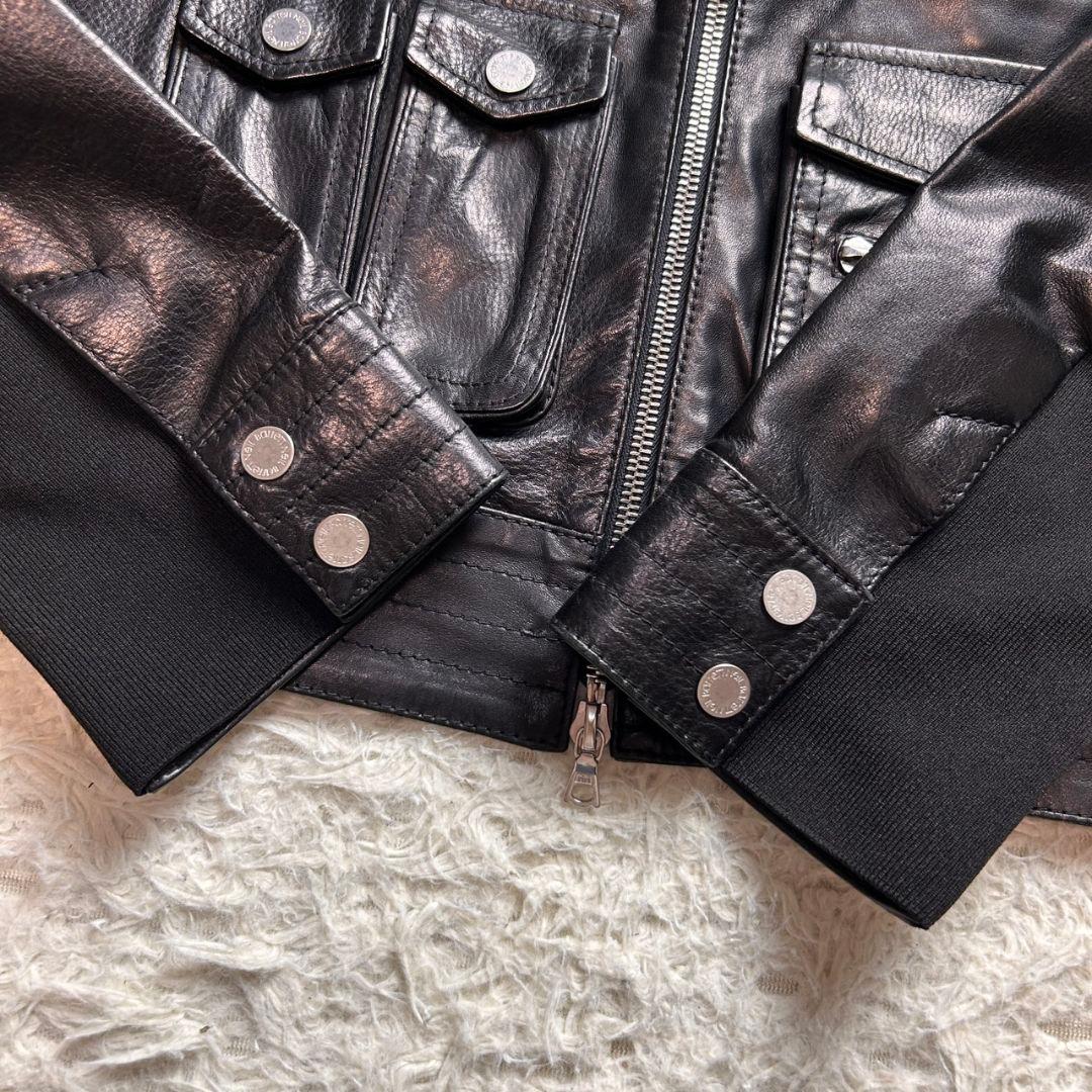 【未使用級】ニールバレット 馬革 レザー ジャケット ブラック キルティング