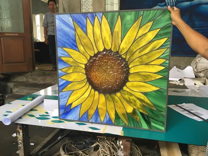 ステンドグラス x特殊ガラス技法