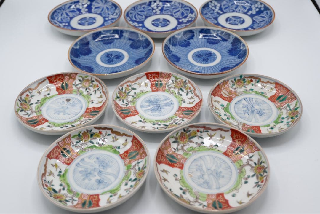 古伊万里皿　明治時期　10枚セット　小皿