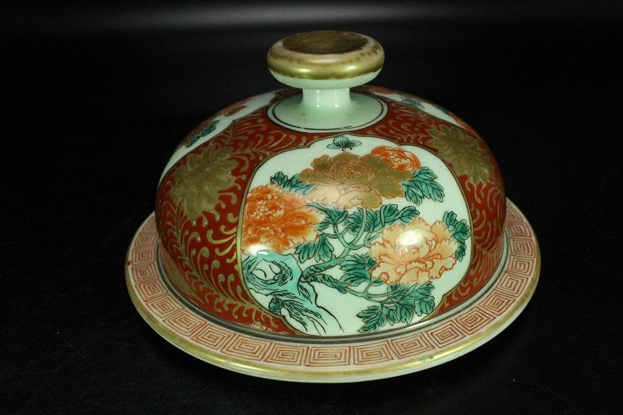 古伊万里 金彩 纏枝蓮花紋 沈香壷 コレクター蔵品(K-YC531)