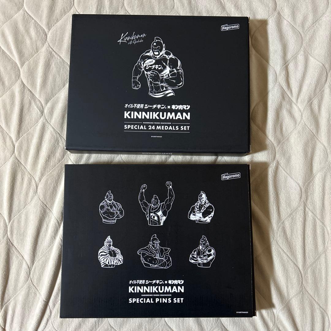キン肉マン　シーチキン　コラボ　メダル　ピンズ　セット