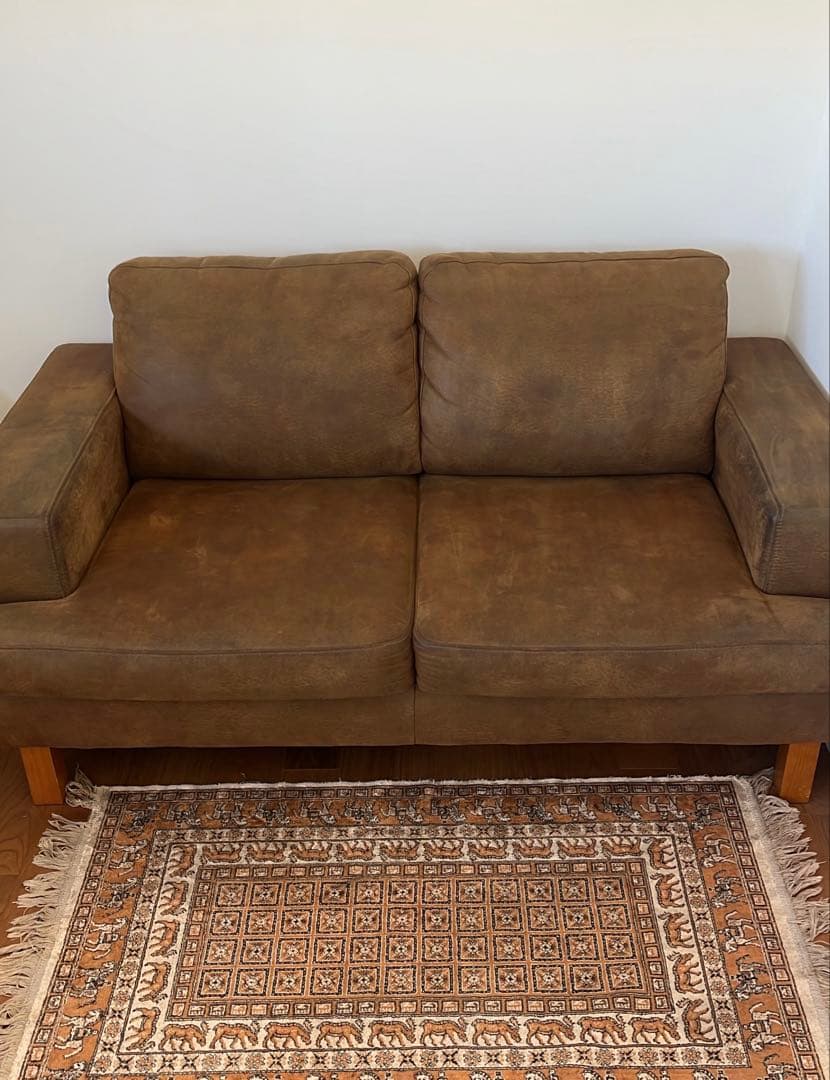 NOCE ソファNEW NEST 2人掛け 茶色 椅子　ヴィンテージ チェア